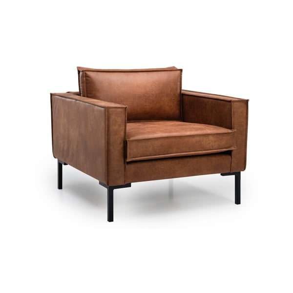 Pruun kunstnahast tugitool Rate - Scandic