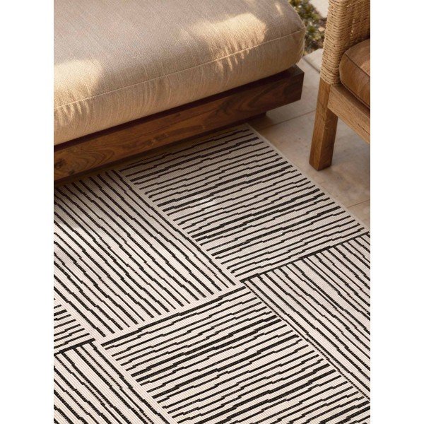 Must/kreemikas sise- ja õuevaip 160x230 cm Haringey Nightingale - Ted Baker-image-2