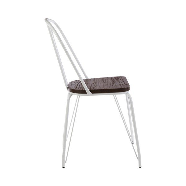 Valge/naturaalse jalakapuidust söögitool District - Premier Housewares-image-4