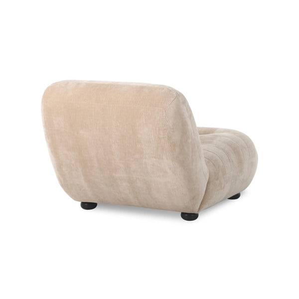 Beež sametist tugitool Wyatt - Dutchbone-image-3