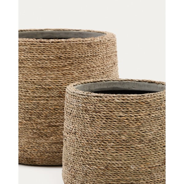 Lillepoti katted komplektis  2 tk tsement ø 35 cm Sigal – Kave Home-image-1