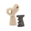 Kivist kujukesed 2tk komplektis (kõrgus 23 cm) Arif - Kave Home