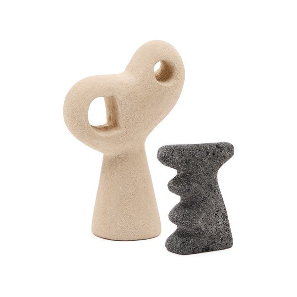 Kivist kujukesed 2tk komplektis (kõrgus 23 cm) Arif - Kave Home