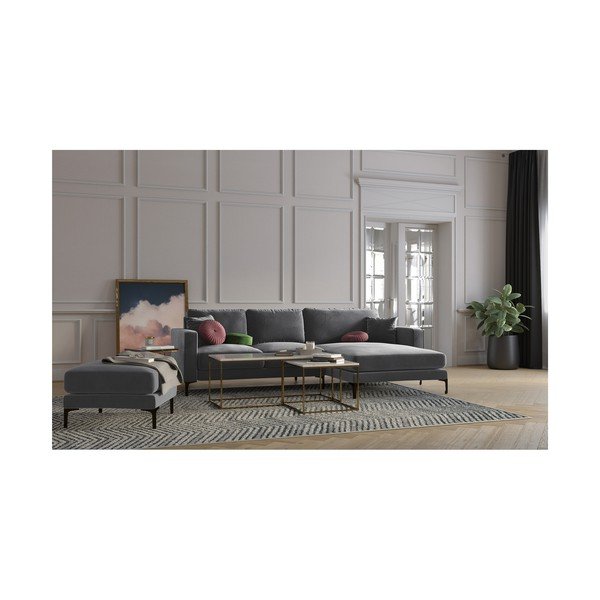 Tume hall sametist jalatool Harmony – Kooko Home-image-3