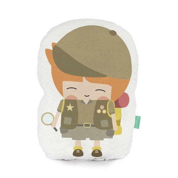 Polštářek z čisté bavlny Happynois Explorer, 40 x 30 cm