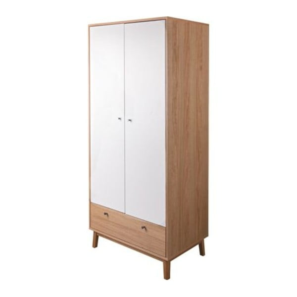 Dvoudveřová šatní skříň v dubovém dekoru se zásuvkou Jitona Merrik-image-1