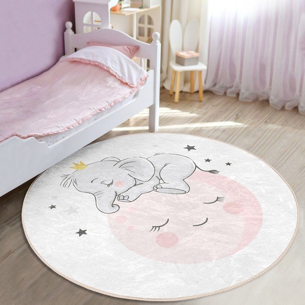Valge laste vaip ø 120 cm Comfort - Mila Home-image-2