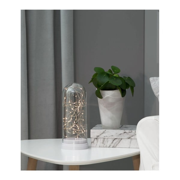 Valge LED valgusdekoratsioon Klaaskuppel, kõrgus 25 cm - Star Trading-image-4