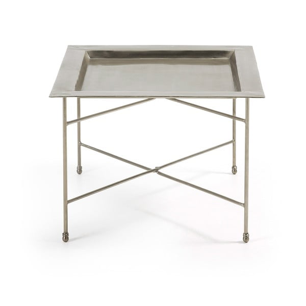 Odkládací stolek ve stříbrné  barvě La Forma Bruce