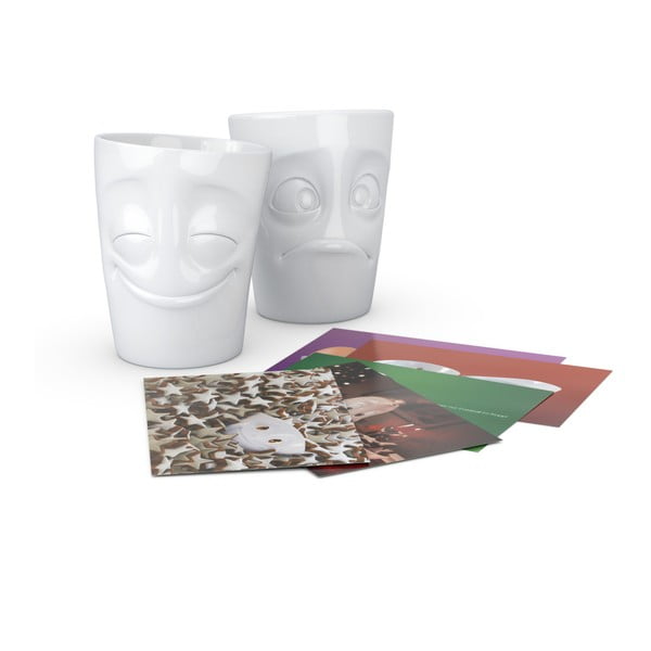 2 valge portselanist kruusi komplekt Cheery & Baffled - 58products-image-3