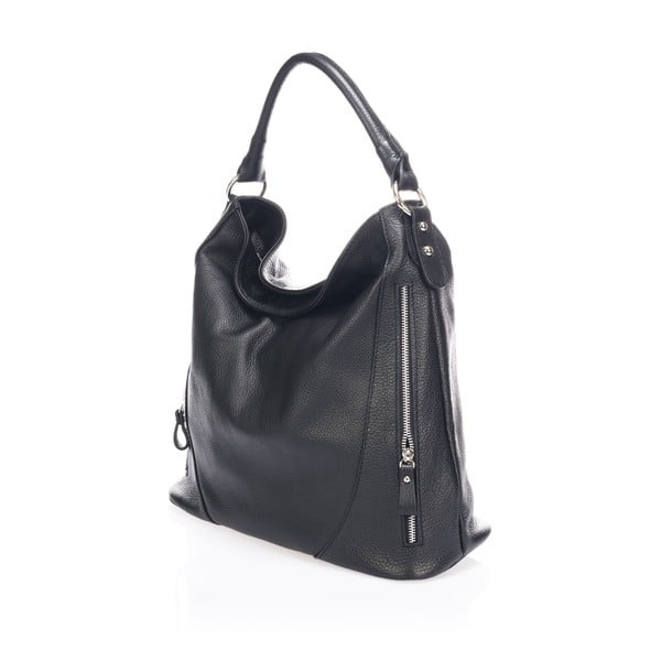 Must nahast käekott Savino - Markese-image-1