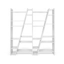 Valge raamaturiiul 190x195 cm Delta - TemaHome