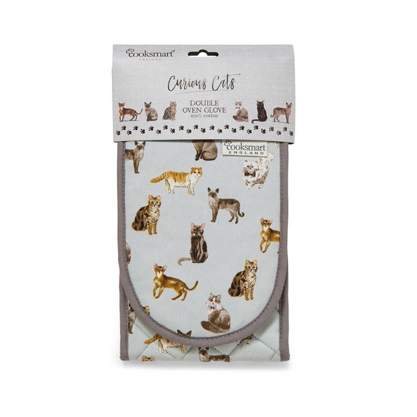 Sinine puuvillane topeltkannus Curious Cats - Cooksmart ®-image-2