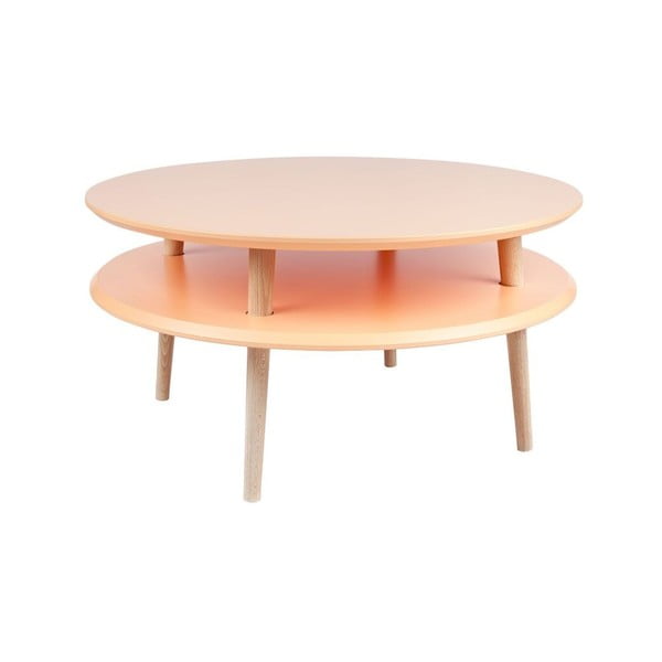 Konferenční stolek UFO 35x70 cm, oranžový