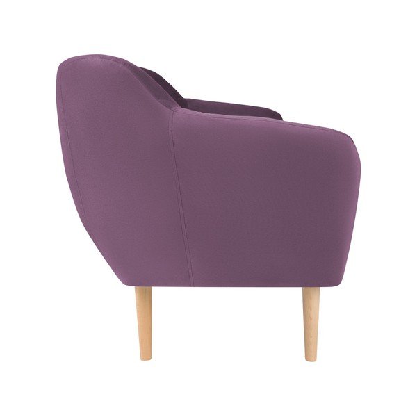 Fialová sametová pohovka Mazzini Sofas Sardaigne, 188 cm-image-2