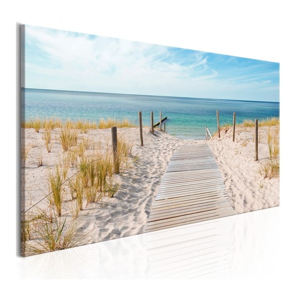 Obraz na plátně Artgeist Silence of The Beach, 150 x 50 cm