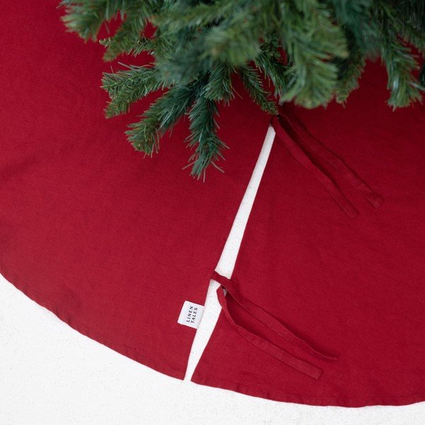 Punane ümmargune vaip ø 125 cm - Linen Tales-image-2