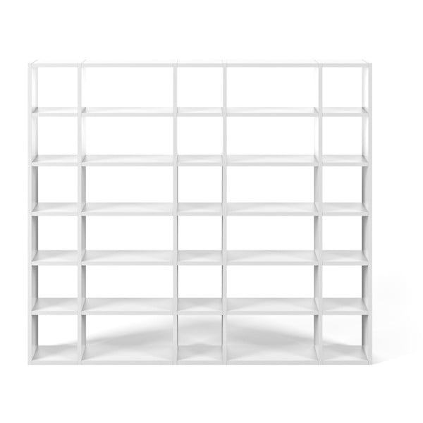 Valge raamaturiiul, kõrgus 224 cm Pombal - TemaHome