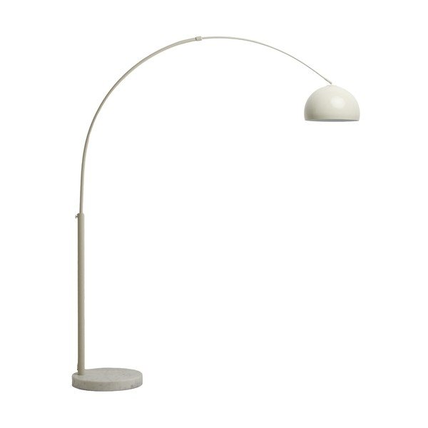 Valge põrandalamp metallvarjuga (kõrgus 160 cm) Madali - Kave Home