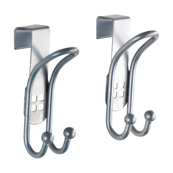 Komplekt 2 uksekonksu hõbedast Uksekonksu komplekt - Wenko-image-1