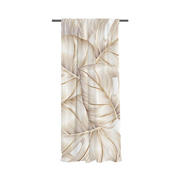 Kuldne puuvillasatiinist kardin 110x170 cm Golden Leaves - Butter Kings