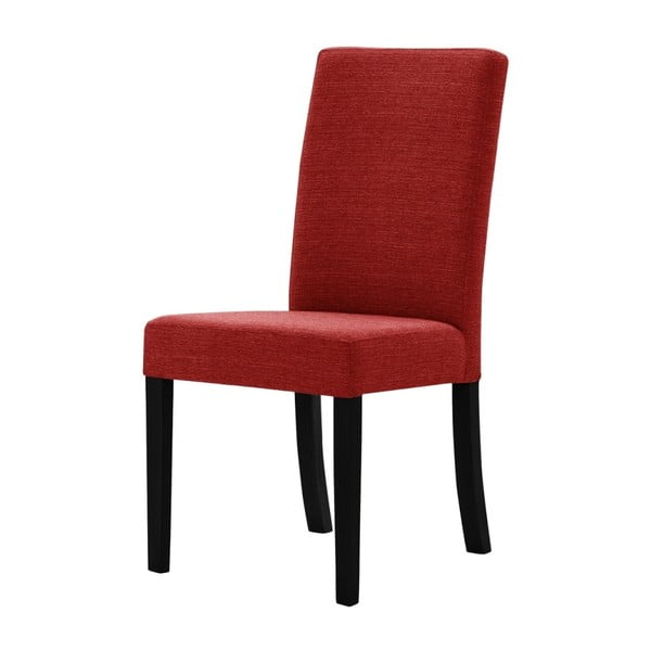 Červená židle s černými nohami Ted Lapidus Maison Tonka