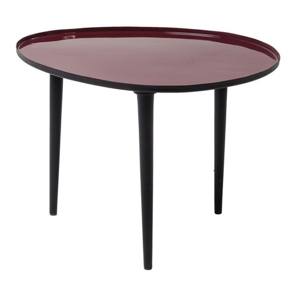 Červený odkládací stolek Kare Design Egg Dark