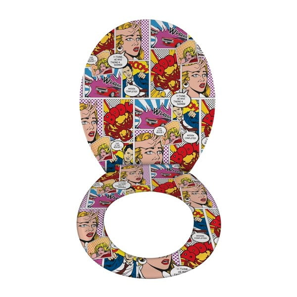 Lihtsalt sulguv WC-iste Pop Art, 45 x 37,5 cm - Wenko-image-2