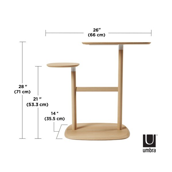 Pöögipuidust diivanilaud 36x87 cm Swivo - Umbra-image-4