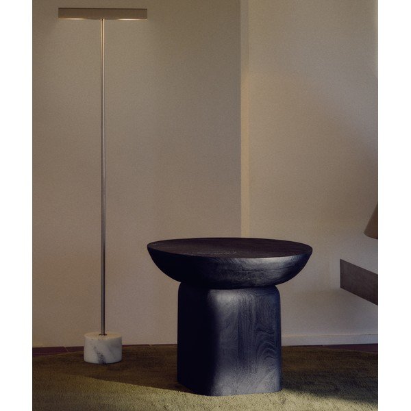 Ümmargune abilaud täispuidust, läbimõõduga 50 cm Ovak - Kave Home-image-1