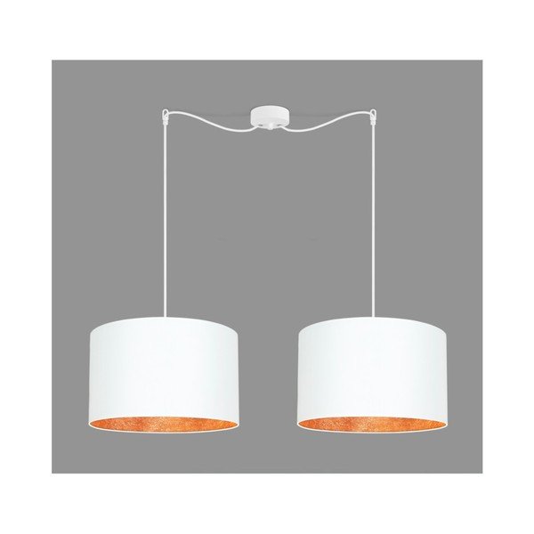 Valge kahekordne laevalgusti vase värvi sisemusega Mika - Sotto Luce-image-1