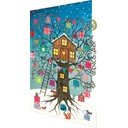 Tervituskaartide komplekt 5 tk jõulumotiiviga Treehouse  – Roger la Borde