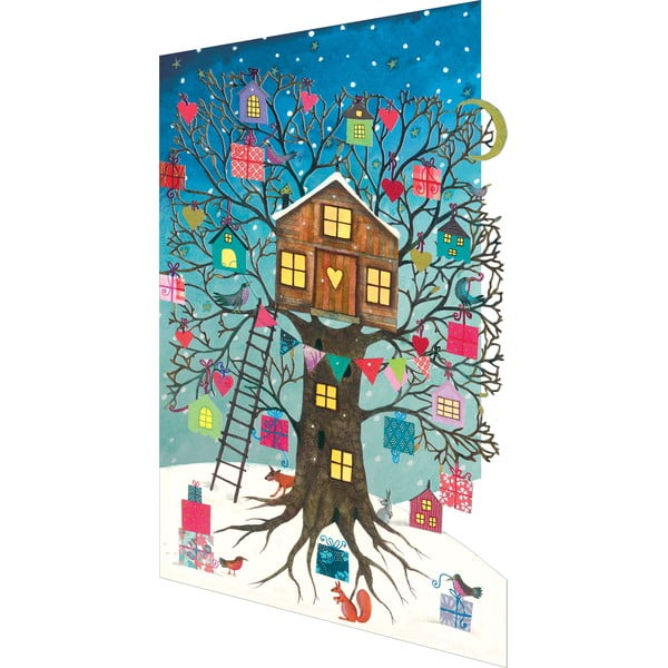 Jõulukaardid 5tk komplektis Treehouse - Roger la Borde