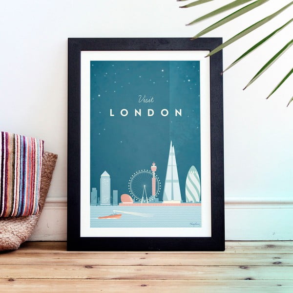 Plakat , 30 x 40 cm London - Travelposter-image-1