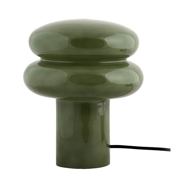 Roheline klaasist laualamp (kõrgus 24 cm) Incesante - Leitmotiv