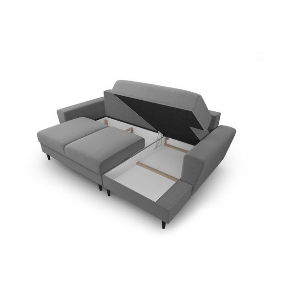 Helehall sametist panipaigaga nurgadiivanvoodi (parem nurk) Kyoto - Cosmopolitan Design-image-3