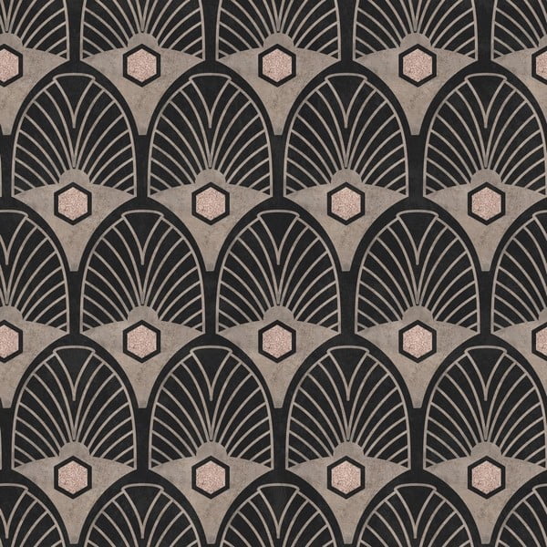 Tapeta Global Art Production Art Deco Leaf, 52 x 300 cm (3 role)