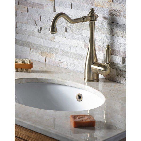 Pronksivärvi valamu ülevoolu kate  ø 3 cm – Sapho-image-1