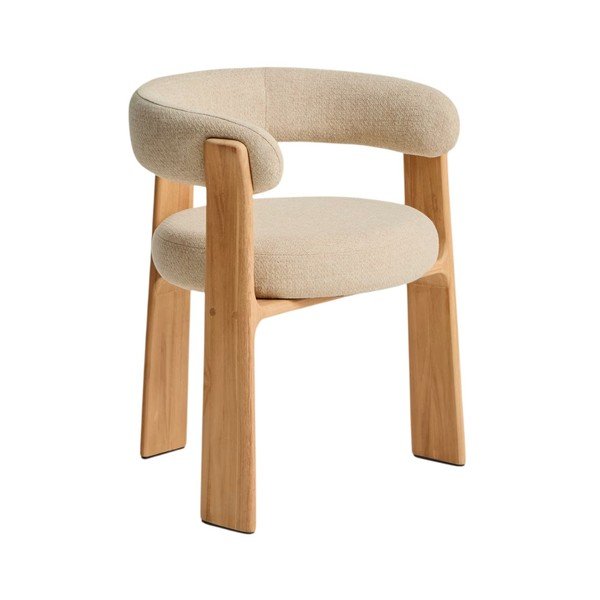 Beež polsterdatud aiatool Granite - Kave Home