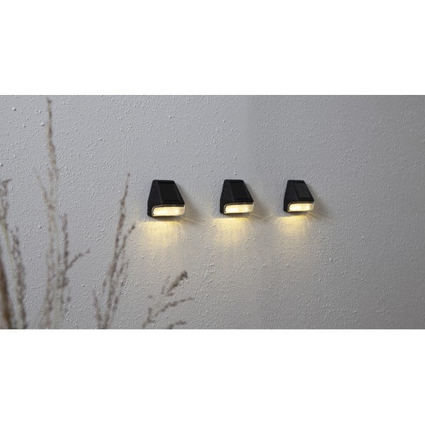3 päikesepaneeliga LED seinavalgustite komplekt Wally, kõrgus 7,5 cm Wall Mini - Star Trading-image-2