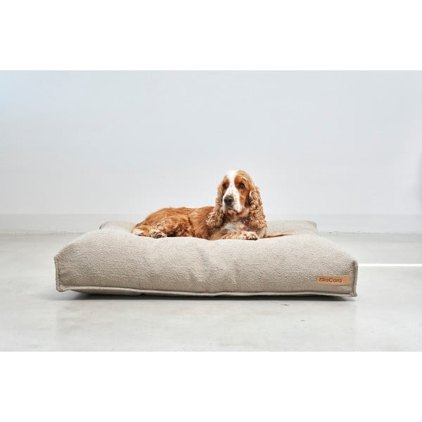 Helepruun bukleekangast koeramadrats 100x75 cm Mondo Cappuccino M - MiaCara-image-1