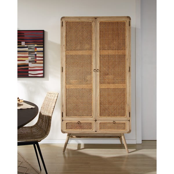 Mindi täispuidust riidekapp 90x175 cm Nalu - Kave Home-image-1