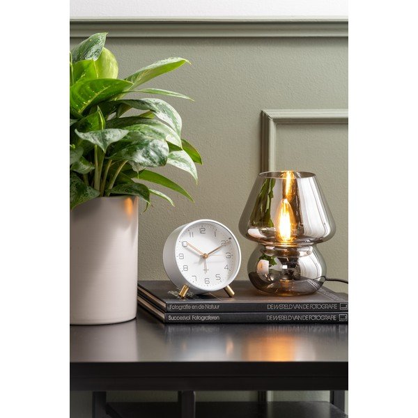 Klaasist laualamp hõbedast klaasist, kõrgus 18 cm - Leitmotiv-image-1