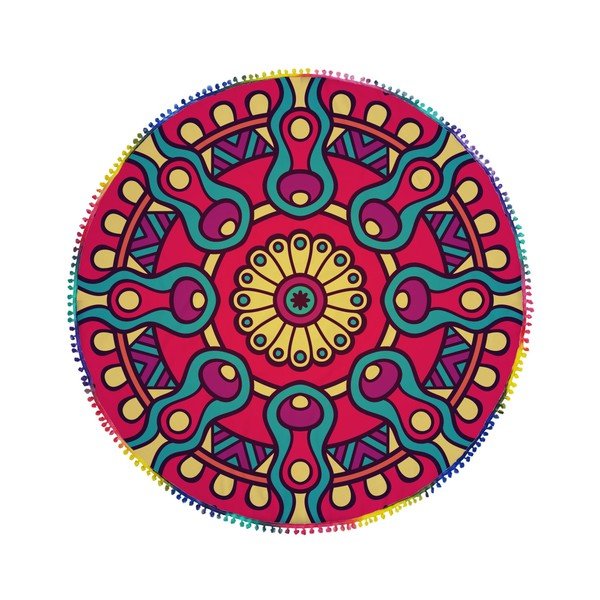 Kruhová plážová osuška La Chanta Duhnam Round Beach Towel, ⌀ 1,5 m