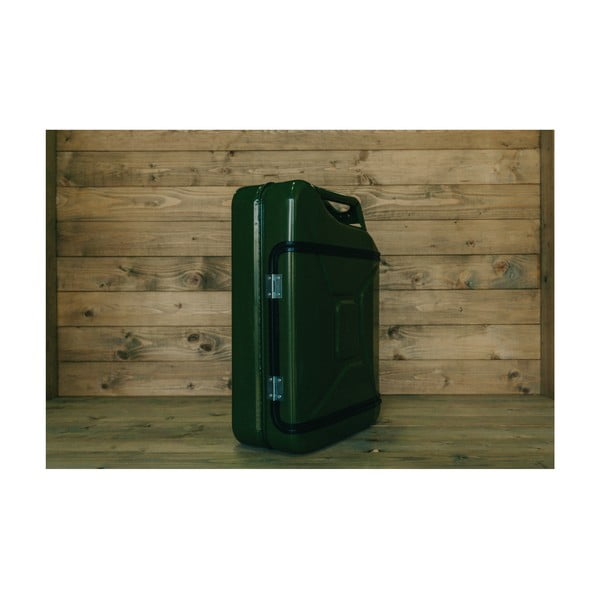 Set zeleného baru ve tvaru kanystru a 2 sklenic Designed By Man-image-2