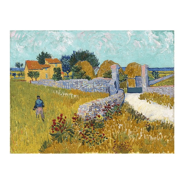 Reproduktsioon Vincent van Goghi "Talumaja Provence'is", 40 x 30 cm. Vincent van Gogh - Farmhouse in Provence - Fedkolor