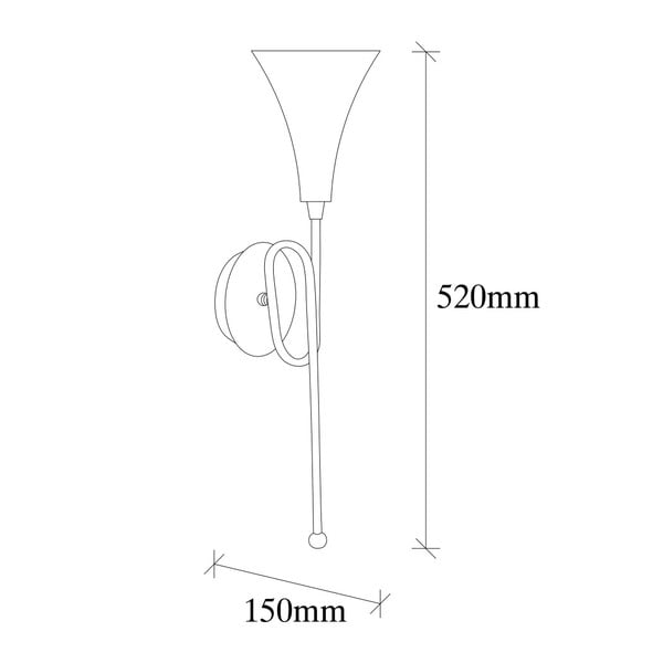 Metallist seinalamp kuldne Opviq lights Isidor - Opviq lights-image-4