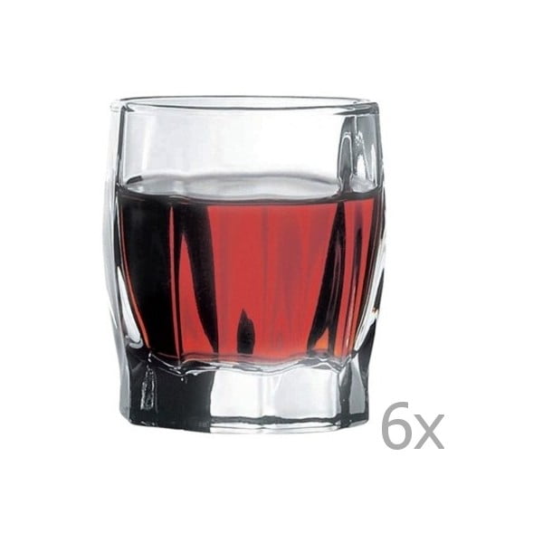 Sada 6 sklenic na likér Paşabahçe Wavy, 55 ml