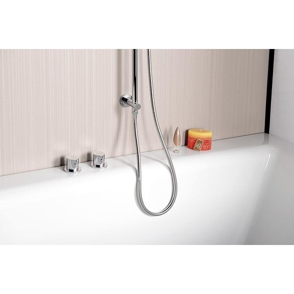 Läikiv hõbedane dušilift veeväljundiga 76 cm Daniela - Sapho-image-4