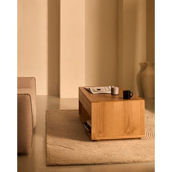 Tammespoonist diivanilaud 60x140 cm Alguema - Kave Home-image-1